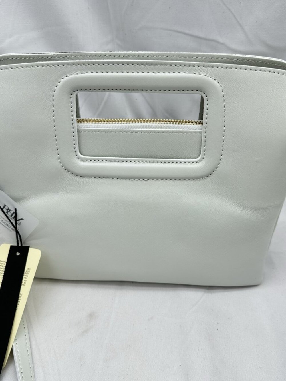 My Best Bag Firenze Viktoria Convertible Clutch Crossbody Bag Leather White